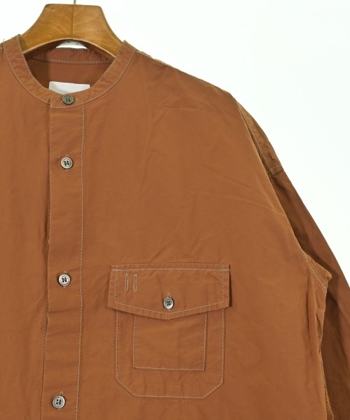 and wander（アンド　ワンダー）シャツワンピース 茶 サイズ:00(XXS位) レディース/2200624261070