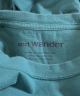 and wander（アンド　ワンダー）Tシャツ・カットソー 青 サイズ:4(XL位) レディース/2200672668678