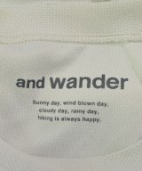 and wander（アンド　ワンダー）Tシャツ・カットソー 白 サイズ:M メンズ/2200680539014