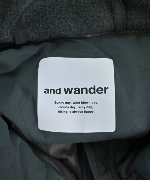 and wander（アンド　ワンダー）ダウンジャケット/ダウンベスト 緑 サイズ:L/XL メンズ/2200672509018