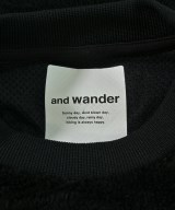 and wander（アンド　ワンダー）Tシャツ・カットソー 黒 サイズ:3(L位) メンズ/2200697848024