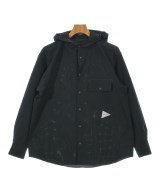 and wander（アンド　ワンダー）カジュアルシャツ 黒 サイズ:M メンズ/2200655939023