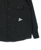 and wander（アンド　ワンダー）カジュアルシャツ 黒 サイズ:M メンズ/2200655939023