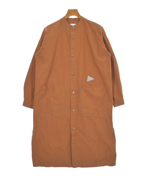 and wander(アンド　ワンダー)シャツワンピース オレンジ サイズ:00(XS位)/2200659720030