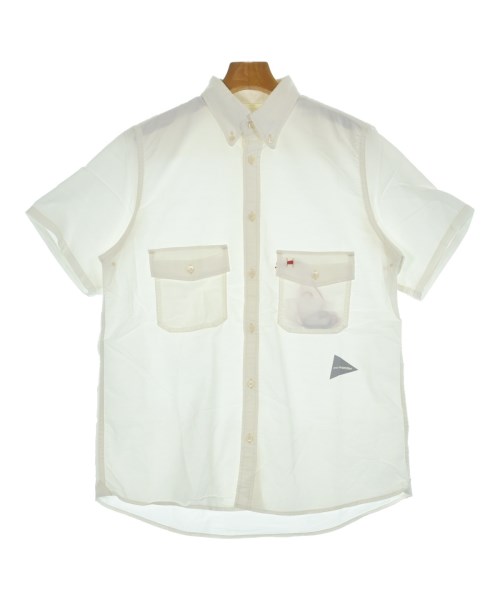 and wander(アンド　ワンダー)カジュアルシャツ 白 サイズ:4(XL位)/2200659950123