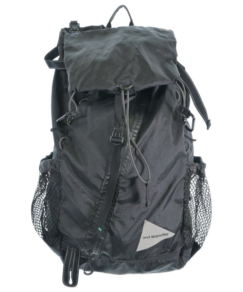 and wander(アンド　ワンダー)バックパック・リュック 黒 サイズ:-/2200660384023
