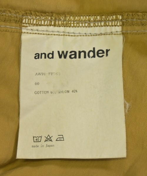 and wander（アンド　ワンダー）ショートパンツ ベージュ サイズ:00(XXS位) レディース/2200714291062