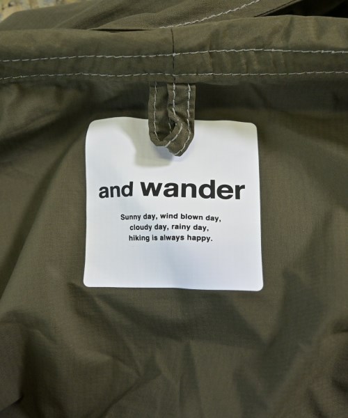 and wander（アンド　ワンダー）マウンテンパーカー カーキ サイズ:F レディース/2200714959023
