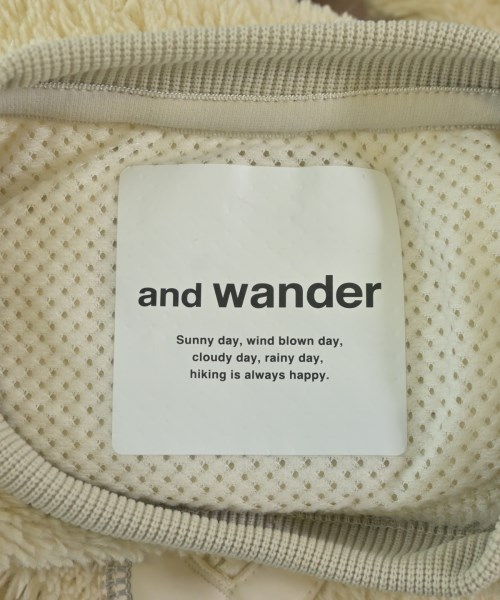 and wander（アンド　ワンダー）スウェット ベージュ サイズ:0(XS位) レディース/2200719306020