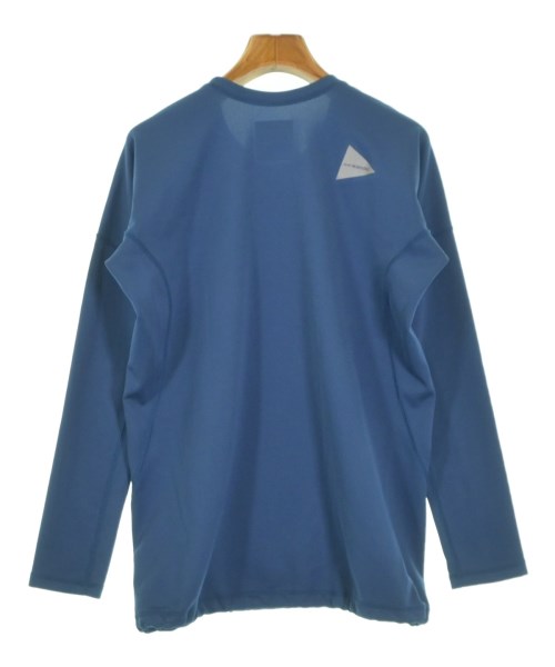 and wander（アンド　ワンダー）Tシャツ・カットソー 青 サイズ:00(XXS位) レディース/2200638178098