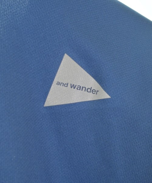 and wander（アンド　ワンダー）Tシャツ・カットソー 青 サイズ:00(XXS位) レディース/2200638178098