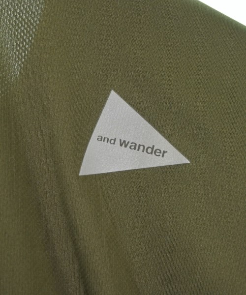 and wander（アンド　ワンダー）Tシャツ・カットソー 緑 サイズ:00(XXS位) レディース/2200638178104