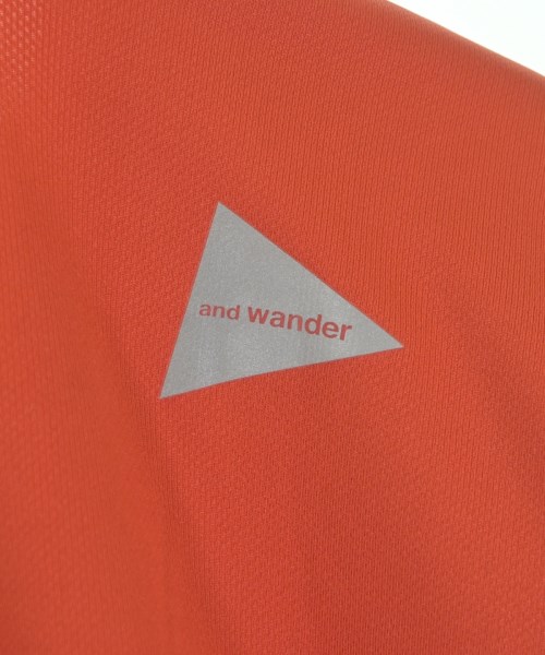 and wander（アンド　ワンダー）Tシャツ・カットソー オレンジ サイズ:0(XS位) レディース/2200638178111