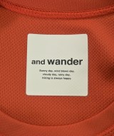 and wander（アンド　ワンダー）Tシャツ・カットソー オレンジ サイズ:0(XS位) レディース/2200638178111