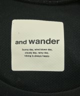 and wander（アンド　ワンダー）Tシャツ・カットソー 紺 サイズ:0(XS位) レディース/2200638178135
