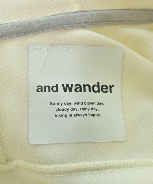 and wander（アンド　ワンダー）ブルゾン 白 サイズ:F レディース/2200638178210