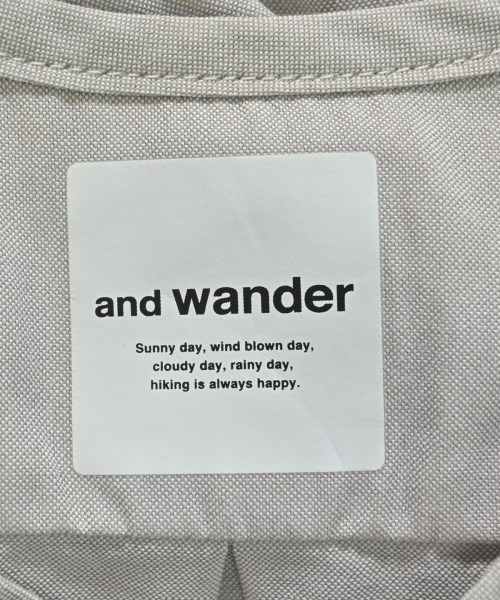 and wander（アンド　ワンダー）カジュアルシャツ グレー サイズ:0(XS位) レディース/2200638178319