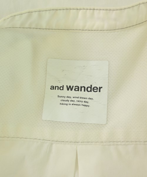 and wander（アンド　ワンダー）カジュアルシャツ 白 サイズ:4(XL位) メンズ/2200707183039