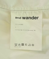 and wander（アンド　ワンダー）カジュアルシャツ 白 サイズ:4(XL位) メンズ/2200707183039