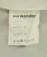and wander（アンド　ワンダー）カジュアルシャツ 白 サイズ:L メンズ/2200707183053