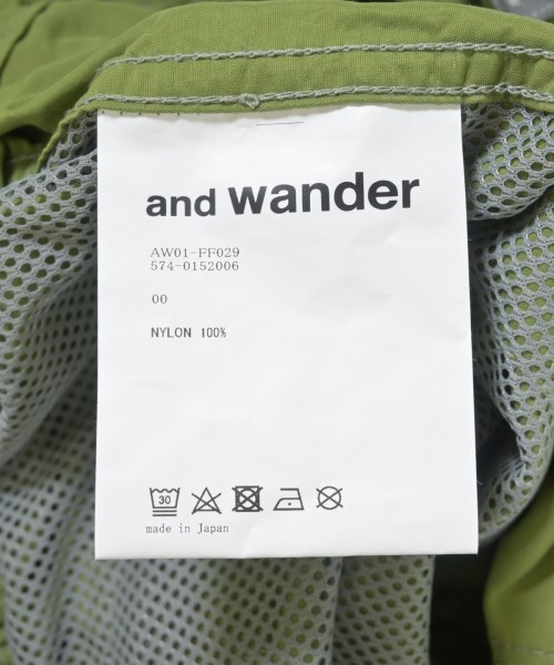and wander（アンド　ワンダー）ショートパンツ 緑 サイズ:-(M位) レディース/2200706660159