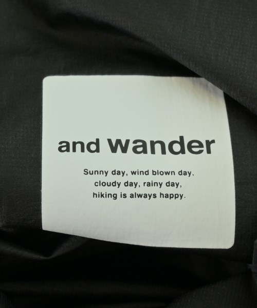 and wander（アンド　ワンダー）その他 黒 サイズ:XL メンズ/2200710441362