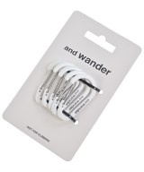 and wander（アンド　ワンダー）小物類（その他） 白 サイズ:F メンズ/2200710441386