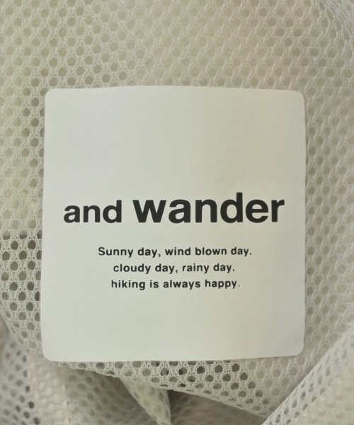 and wander（アンド　ワンダー）カーゴパンツ 白 サイズ:L メンズ/2200710441393