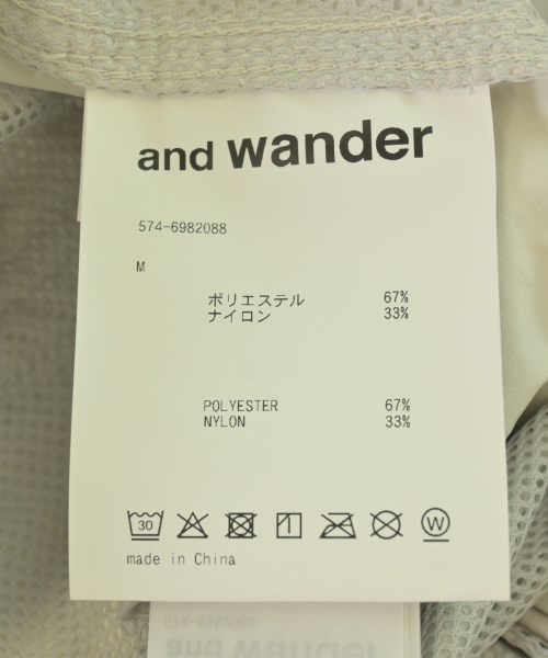 and wander（アンド　ワンダー）カーゴパンツ 白 サイズ:M メンズ/2200710441409
