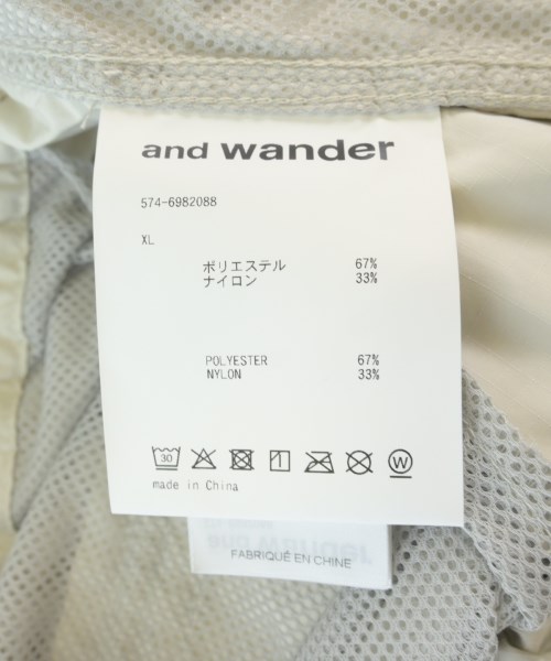 and wander（アンド　ワンダー）カーゴパンツ 白 サイズ:XL メンズ/2200710441416