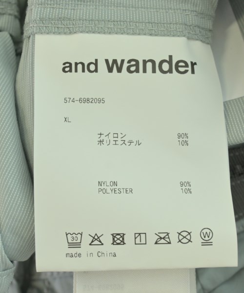 and wander（アンド　ワンダー）その他 青 サイズ:XL メンズ/2200710441423