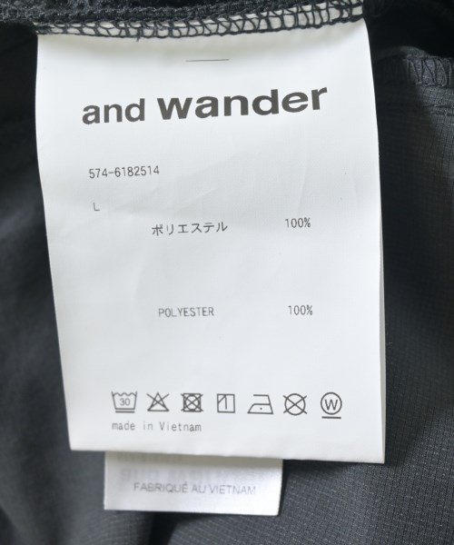 and wander（アンド　ワンダー）その他 グレー サイズ:L メンズ/2200710441454