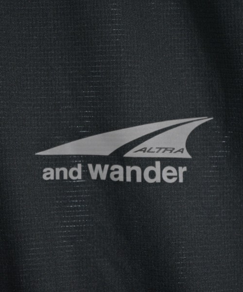 and wander（アンド　ワンダー）Tシャツ・カットソー 黒 サイズ:XL メンズ/2200710441485