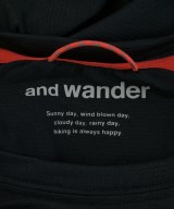 and wander（アンド　ワンダー）Tシャツ・カットソー 黒 サイズ:XL メンズ/2200710441485