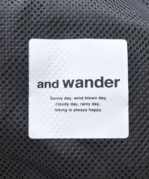 and wander（アンド　ワンダー）ロング・マキシ丈スカート 黒 サイズ:-(M位) レディース/2200710441607