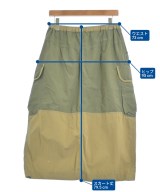 and wander（アンド　ワンダー）ロング・マキシ丈スカート カーキ サイズ:M レディース/2200666796134