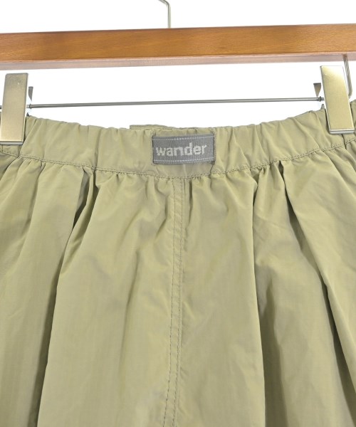 and wander（アンド　ワンダー）ロング・マキシ丈スカート カーキ サイズ:S レディース/2200666796141