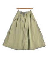 and wander（アンド　ワンダー）ロング・マキシ丈スカート カーキ サイズ:S レディース/2200666796141