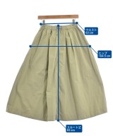 and wander（アンド　ワンダー）ロング・マキシ丈スカート カーキ サイズ:S レディース/2200666796141