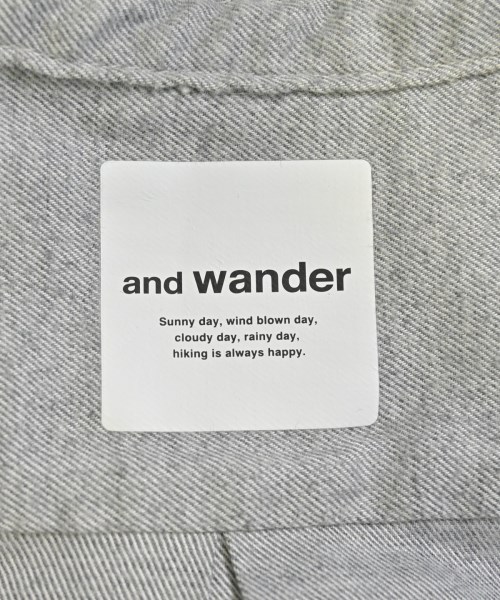and wander（アンド　ワンダー）ブラウス グレー サイズ:0(XS位) レディース/2200666796219