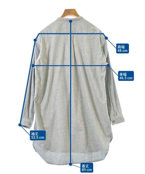 and wander（アンド　ワンダー）ブラウス グレー サイズ:0(XS位) レディース/2200666796219