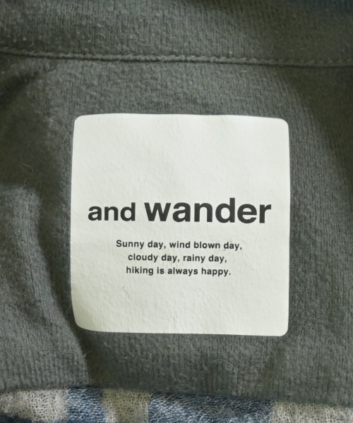 and wander（アンド　ワンダー）カジュアルシャツ グレー サイズ:0(XS位) レディース/2200666796233