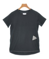 and wander（アンド　ワンダー）Tシャツ・カットソー 黒 サイズ:00(XS位) レディース/2200666796332