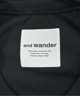 and wander（アンド　ワンダー）Tシャツ・カットソー 黒 サイズ:00(XS位) レディース/2200666796332