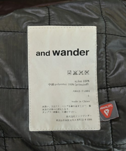 and wander（アンド　ワンダー）その他 赤 サイズ:4(XL位) メンズ/2200667803152