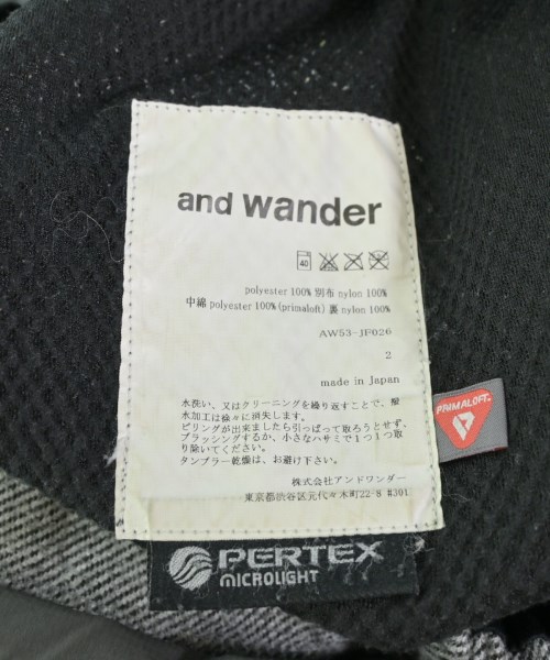and wander（アンド　ワンダー）その他 グレー サイズ:2(M位) メンズ/2200667803428