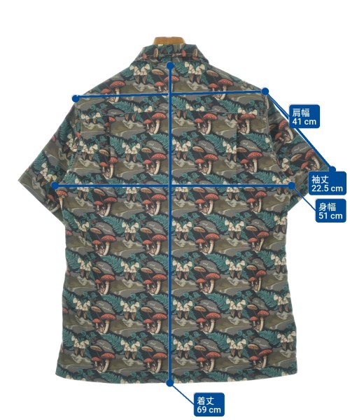 and wander（アンド　ワンダー）カジュアルシャツ カーキ サイズ:-(L位) メンズ/2200667387287