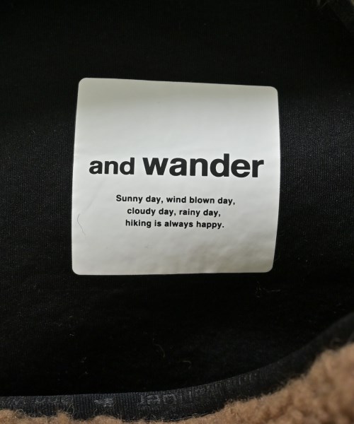 and wander（アンド　ワンダー）ブルゾン 茶 サイズ:M レディース/2200671453015