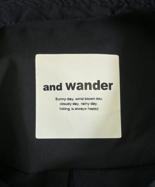 and wander（アンド　ワンダー）カジュアルシャツ 黒 サイズ:XL メンズ/2200722808078