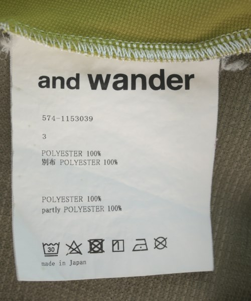 and wander（アンド　ワンダー）その他 緑 サイズ:3(L位) メンズ/2200734401038